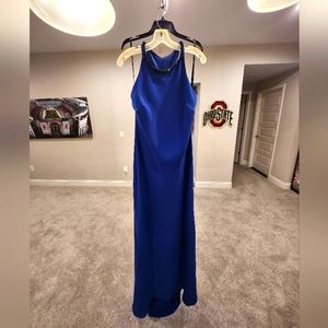 Calvin Klein blue sleeveless floor length dress size 12.